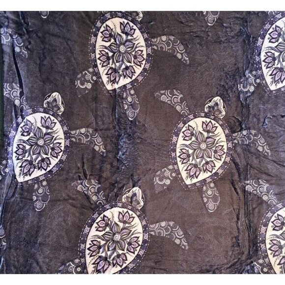 New Purple Sea Turtle Plush Fleece Throw Gift Blanket Sherpa Turtles SOFT Ocean - Picture 2 of 5